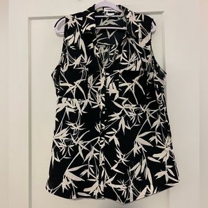 FLORAL PRINT EXPRESS VACATION HAWAIIAN SHIRT XL SLIM FIT BLOUSE